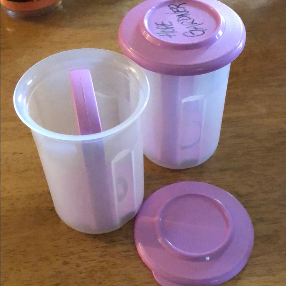 Tupperware small pickle containers